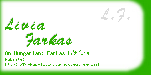 livia farkas business card